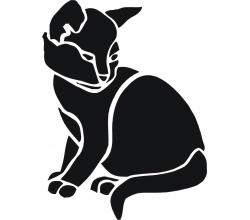 stencil Schablone Katze 2